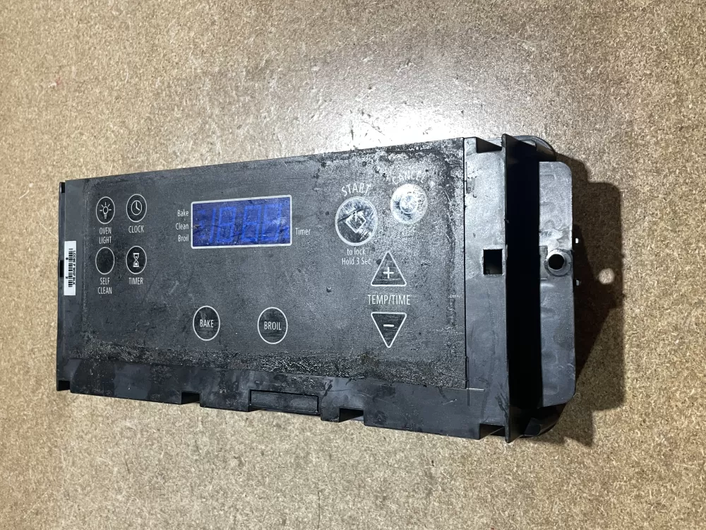 Whirlpool 100-01554-15 Range Control Board Black Overlay