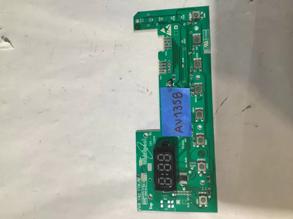 Maytag W10192981 Whirlpool Washer Control Board AZ102322 | AV1358