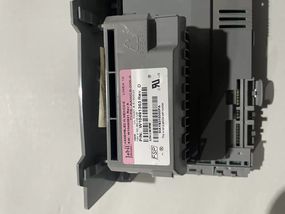 Whirlpool W10491365 Washer Control Board AZ195255 | KMV857