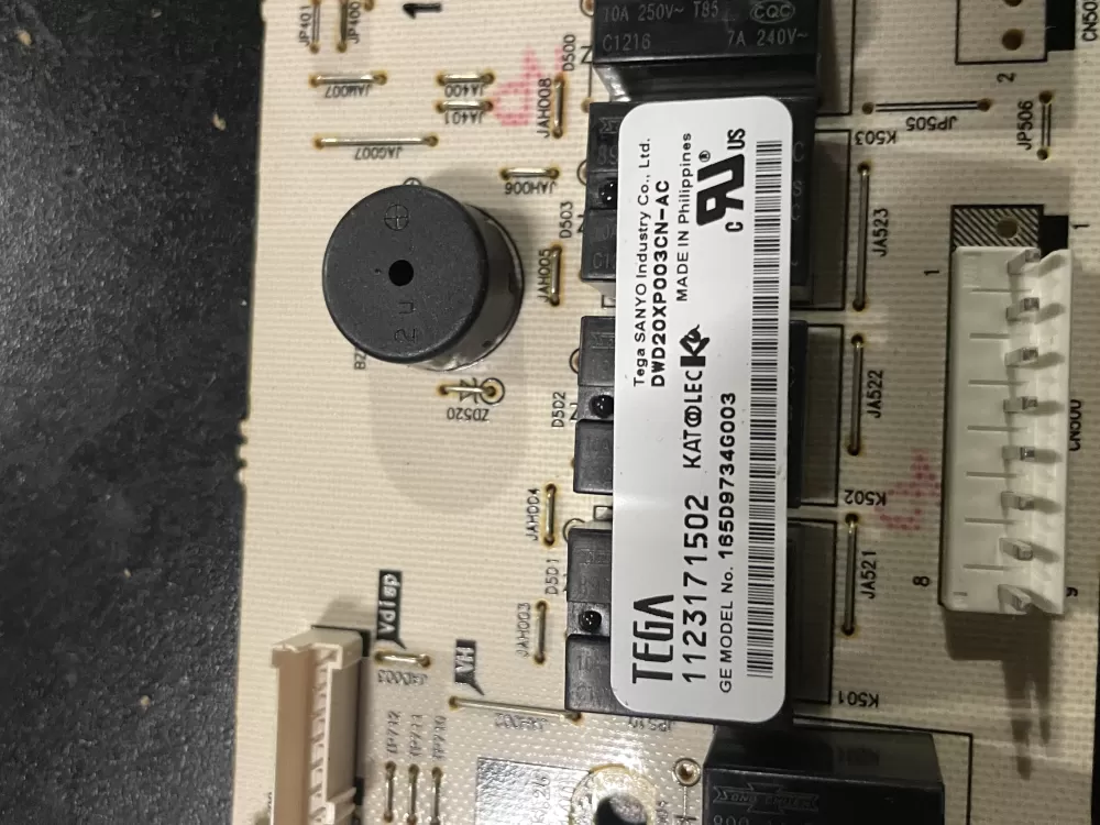 GE 165D9734G003 Dishwasher Control Board AZ27987 | WM261