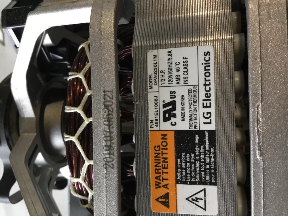 LG 4681EL1008J Dryer Motor
