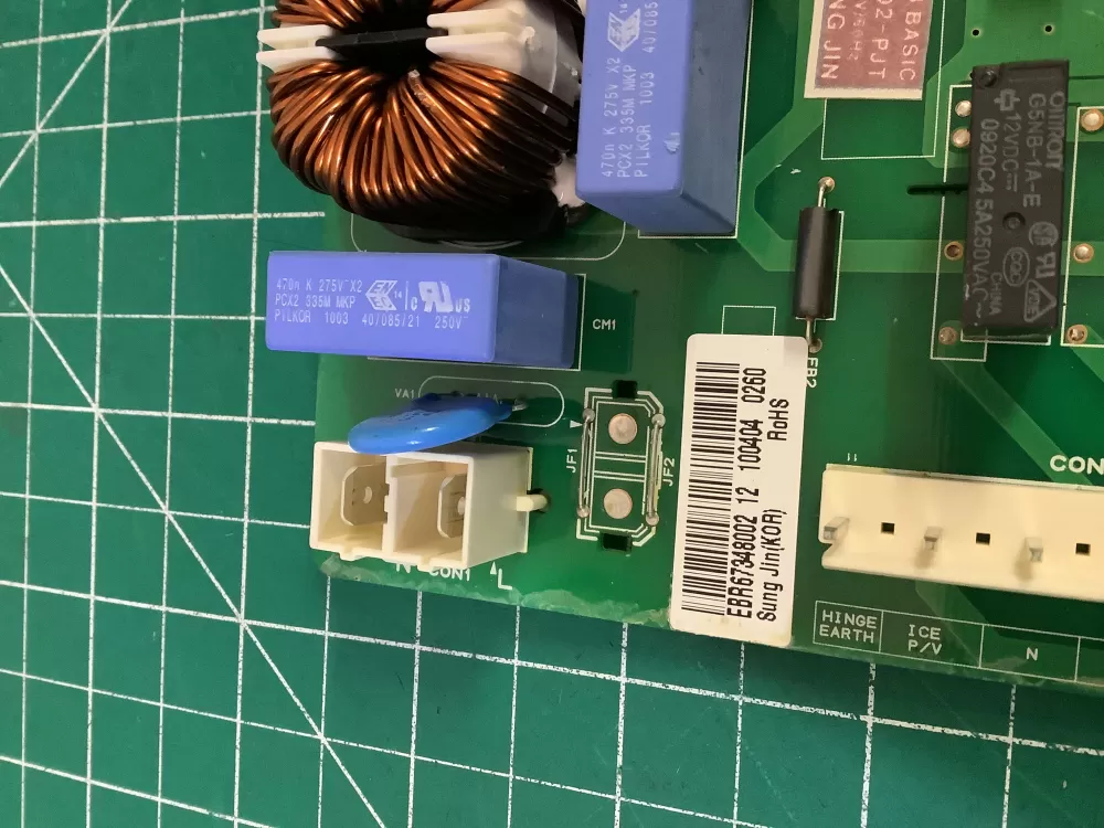 LG EBR67348002 Refrigerator Main Control Board PCB