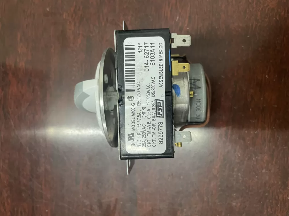 Whirlpool  Kenmore  Inglis  Estate  Amana WP8299778  AP6012586  8299778  909729  PS11745796 Washer Timer