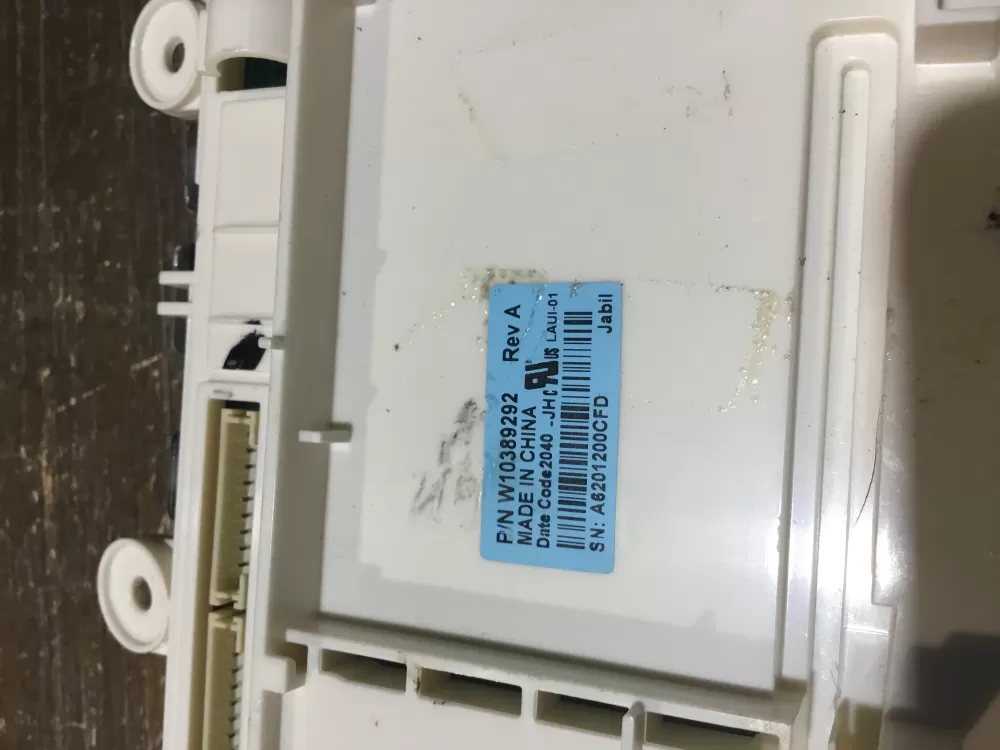 Whirlpool W10389292 Dryer User Interface Display Control Board AZ57908 | NR1984