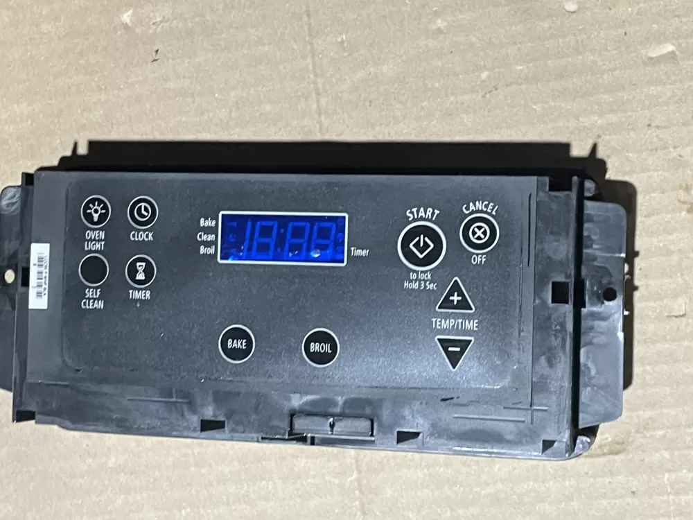 Whirlpool W10173538 Range Control Board Black Overlay AZ94354 | Wmv611