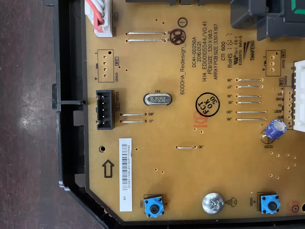 Samsung DC92-01802L Washer Control Board UI Display PCB AZ46874 | KMV217
