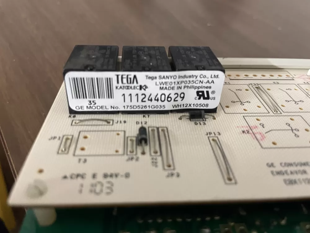 GE 175D5261G035 EBX1129P004 WH12X10508 Washer Control Board AZ100128 | Wm528