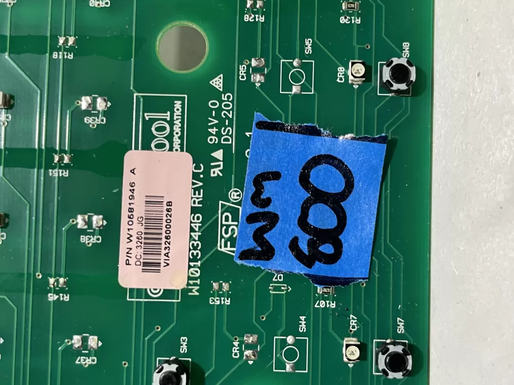Whirlpool W10581946 Washer Control Board AZ149113 | Wm800