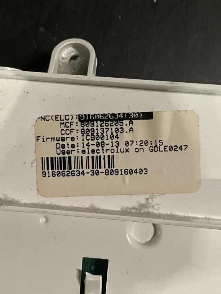 Electrolux 916062634 Dryer Control Board AZ27760 | WMV154