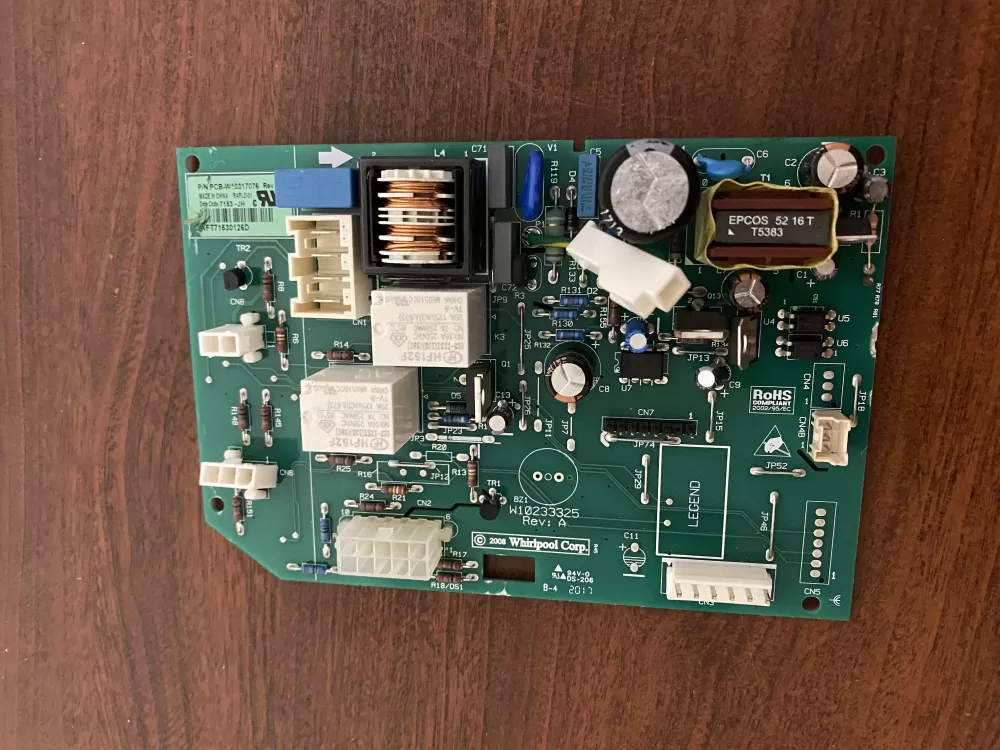 Whirlpool  KitchenAid  Kenmore  Jenn-Air AP6019378 W10205552 W10268635 W10317076 WPW10317076 PS11752684 Refrigerator Control Board