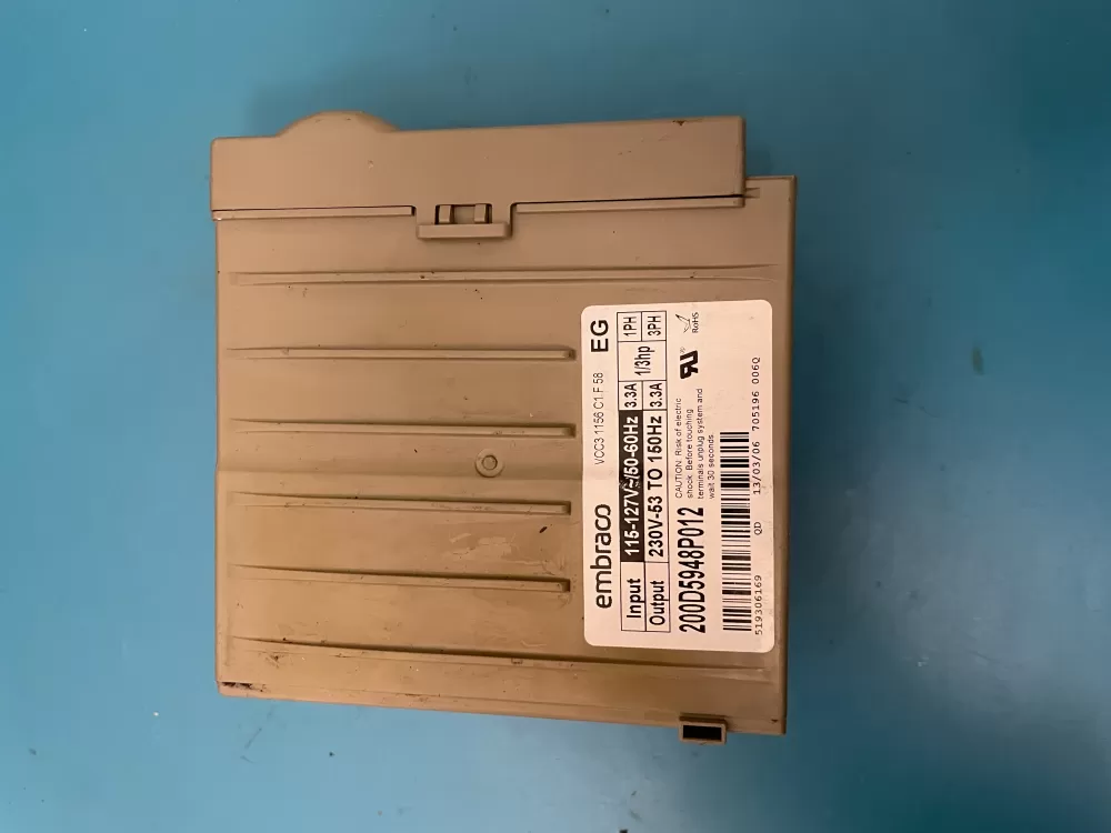 GE 200D5948P012 Refrigerator Control Board Inverter