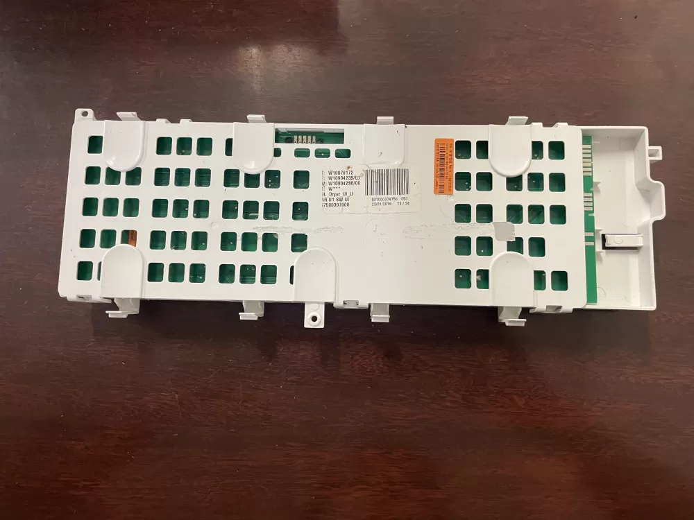 Whirlpool W10877352 Dryer User Interface Control Board AZ45413 | KM435