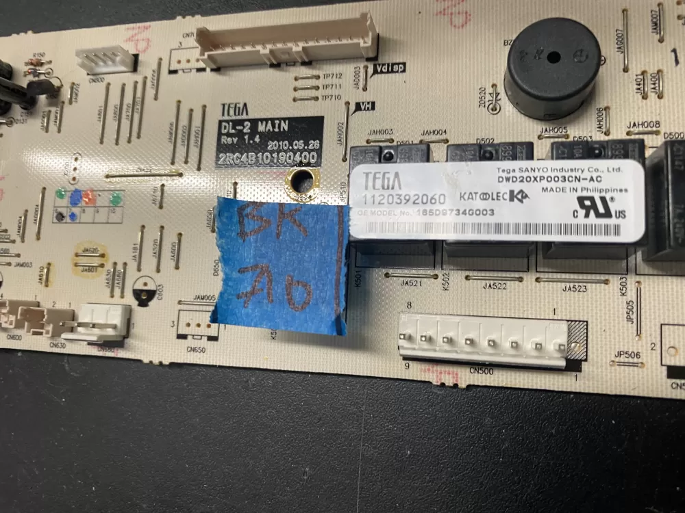 GE 165D9734G003 Dishwasher Control Board AZ18672 | BK710