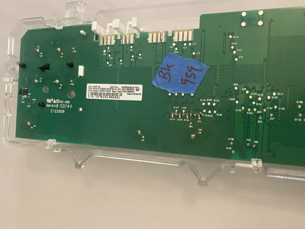 Frigidaire Electrolux 136007442 Dryer Control Board UI Panel AZ111514 | BK939