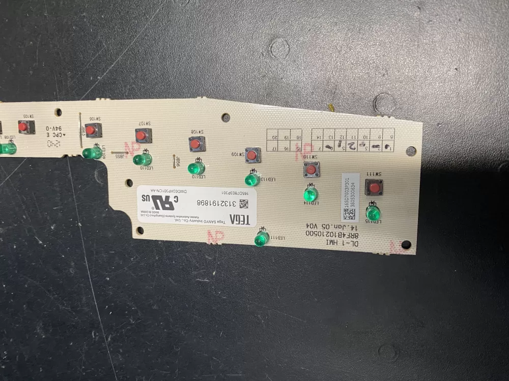 GE 165D7803P301 Dishwasher Control Board AZ12712 | BK782