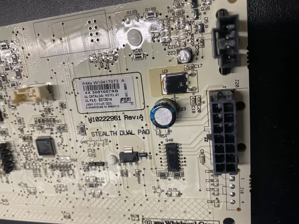 Whirlpool W10417073 Refrigerator Control Board Dispenser AZ9540 | BK895