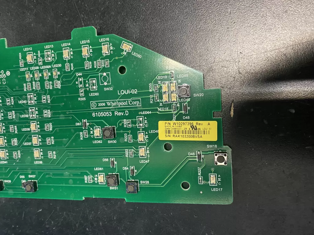 Whirlpool W10297396 WPW10297396 PS11752323 Washer Control Board AZ12387 | BK1027