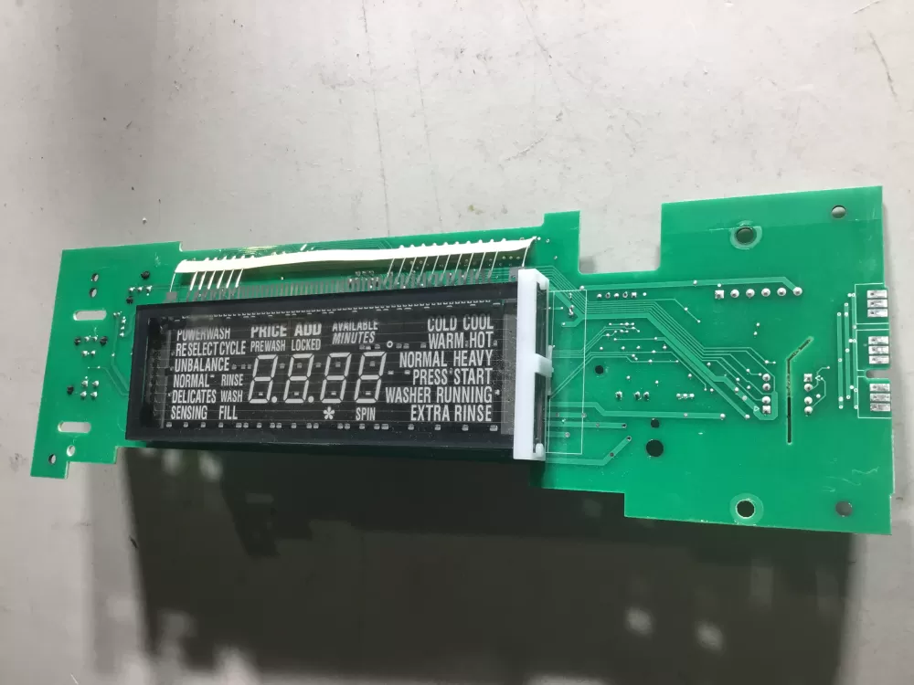 Maytag W11323695  AP6887094  W11229666  W10781747  W10821580  W10821595  W10849076  W10849081  W10866347  W10866387  W10866388  W10873788  W10873812  W10873825  W10881723  W10881724  W10881725  W10895092  W10899812  W10899813  W10903929  W10903932  W10903934  W10909058  W10909059  W10917839  W11033881  W11033882  W11033883  W11051561  W11051562  W11051563  W11085746  W11085747  W11100599  W11105542  W11226801  W11302601 Washer Control Board UI Display