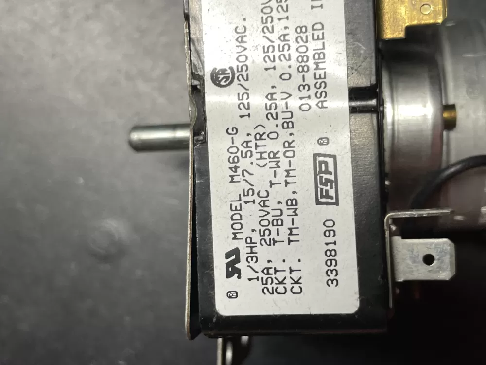 Whirlpool Kenmore Sears 3398190A Dryer Timer AZ36660 | Wm391