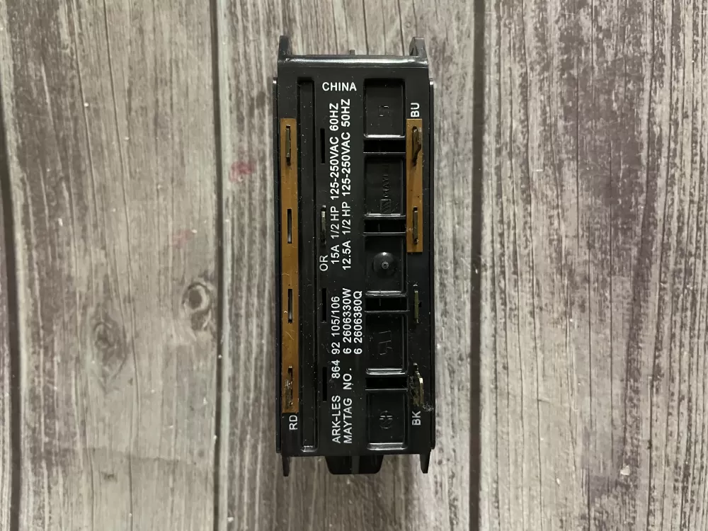 Maytag 6 2606330W Washer Push Button Selector Switch AZ76232 | KM1721