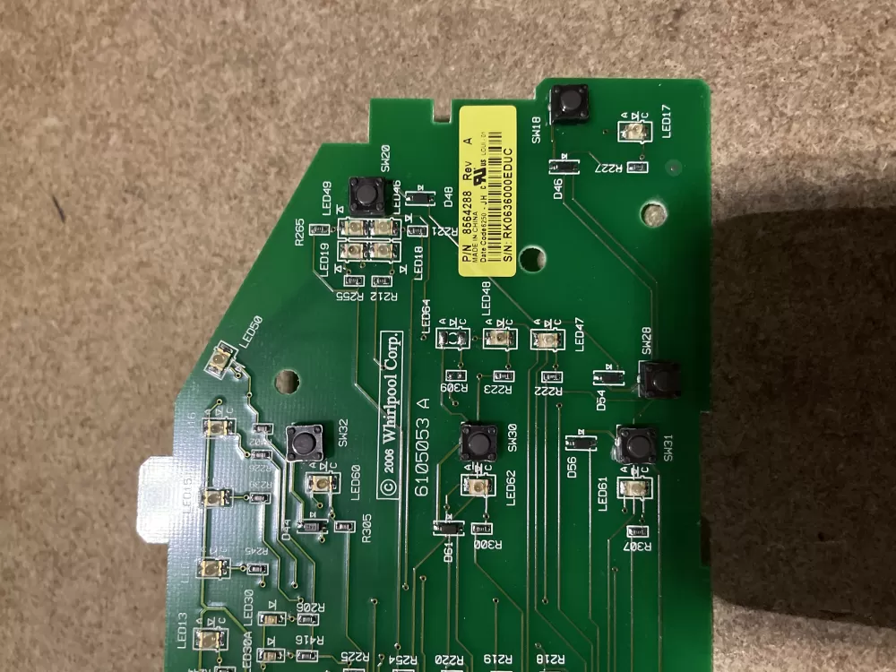 Whirlpool AP6013318 8564288 8564288R Washer Control Board AZ28499 | KM229