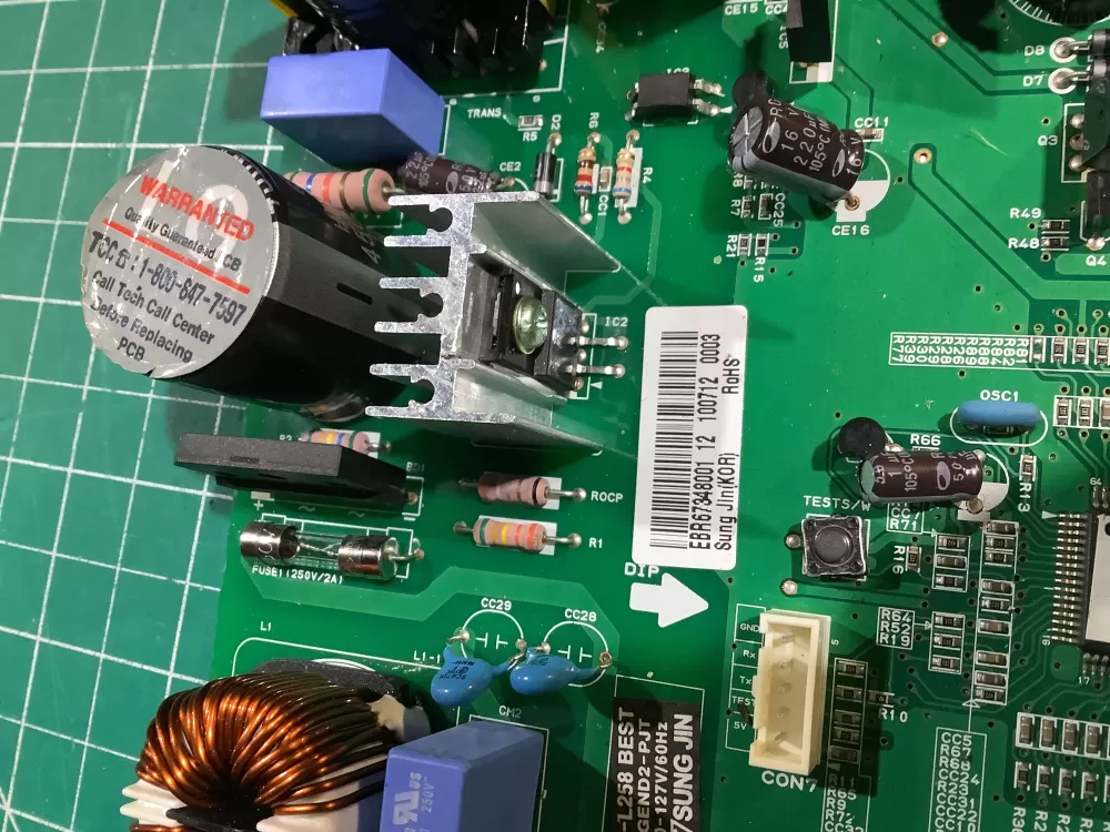 LG EBR67348001 Refrigerator Control Board AZ150711 | NRV777