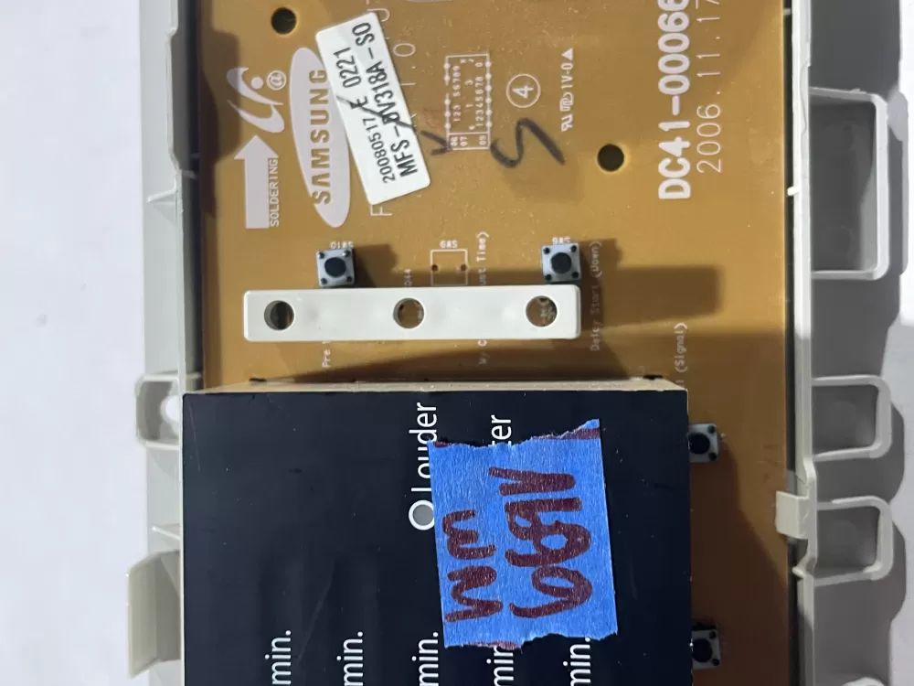 OEM Samsung Dryer Control MFS-DV318A-S0 AZ113209 | Wmv669