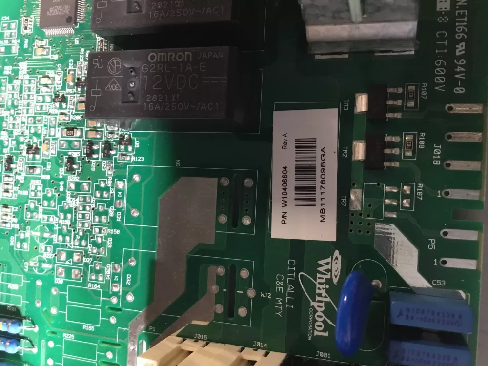 Whirlpool W10406604 Washer Control Board AZ113208 | BG188