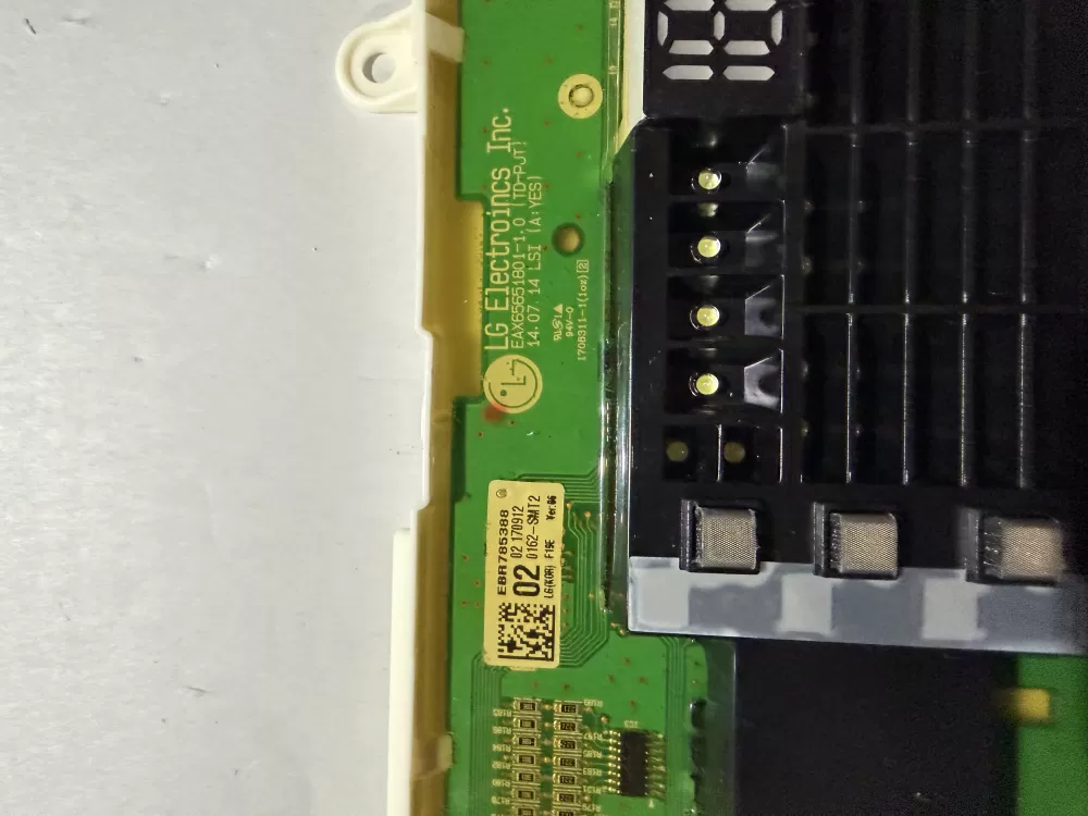 LG EBR78538802 Washer Display Control Board UI AZ213168 | KMV521