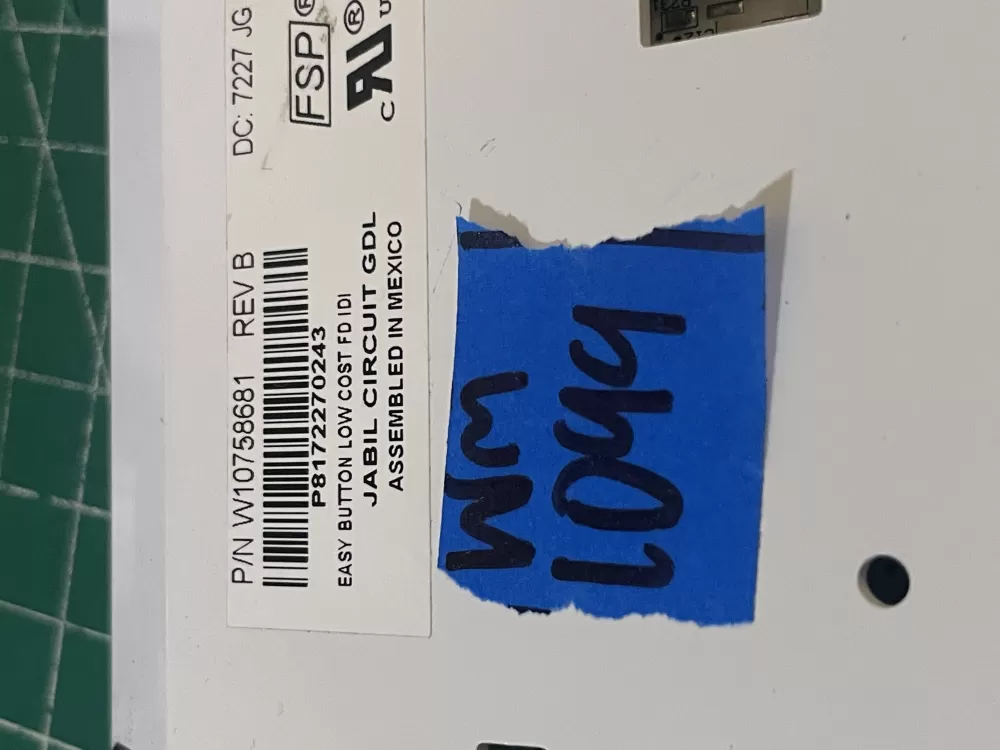 Whirlpool W10758681 Refrigerator Control Board AZ200935 | Wm1099