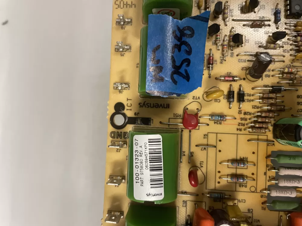 Whirlpool Amana 100 01323 07 9758080 Range Control Board AZ224749 | Wm2538