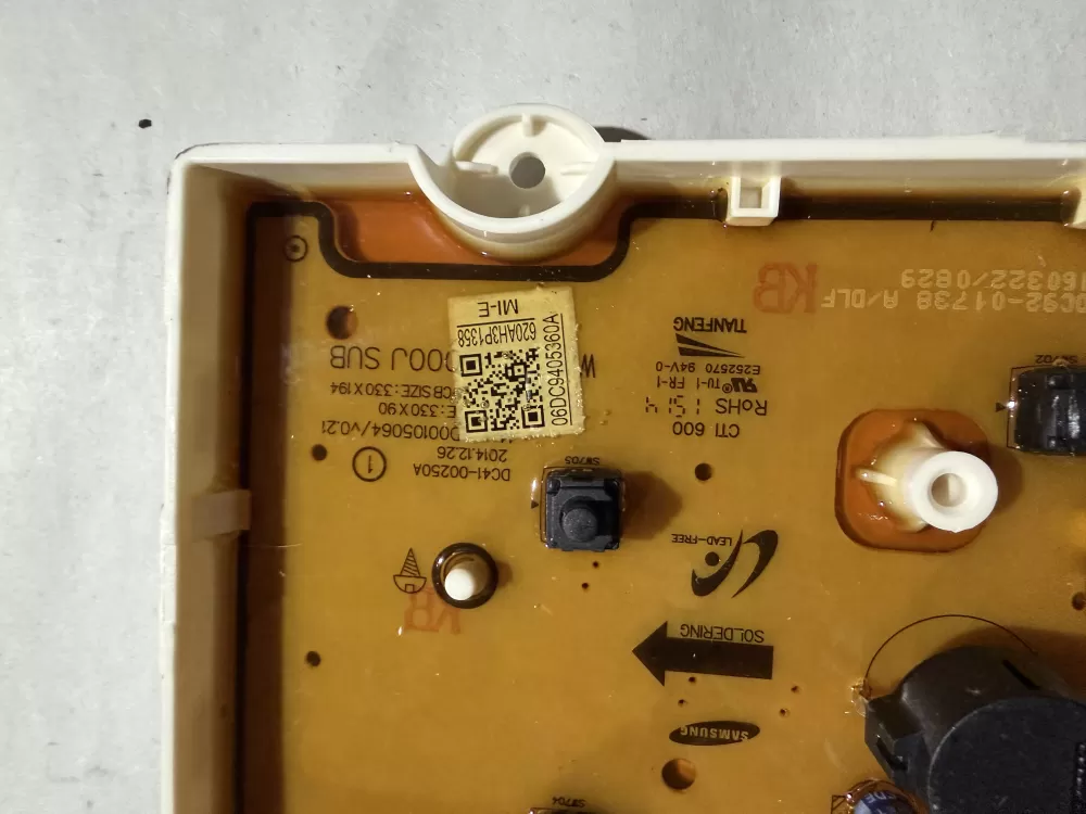 Samsung DC94 05360A Washer Control Board AZ225700 | KMV743