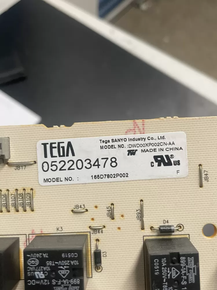 GE 165D7802P002 Dishwasher Control Board AZ19357 | WM1067