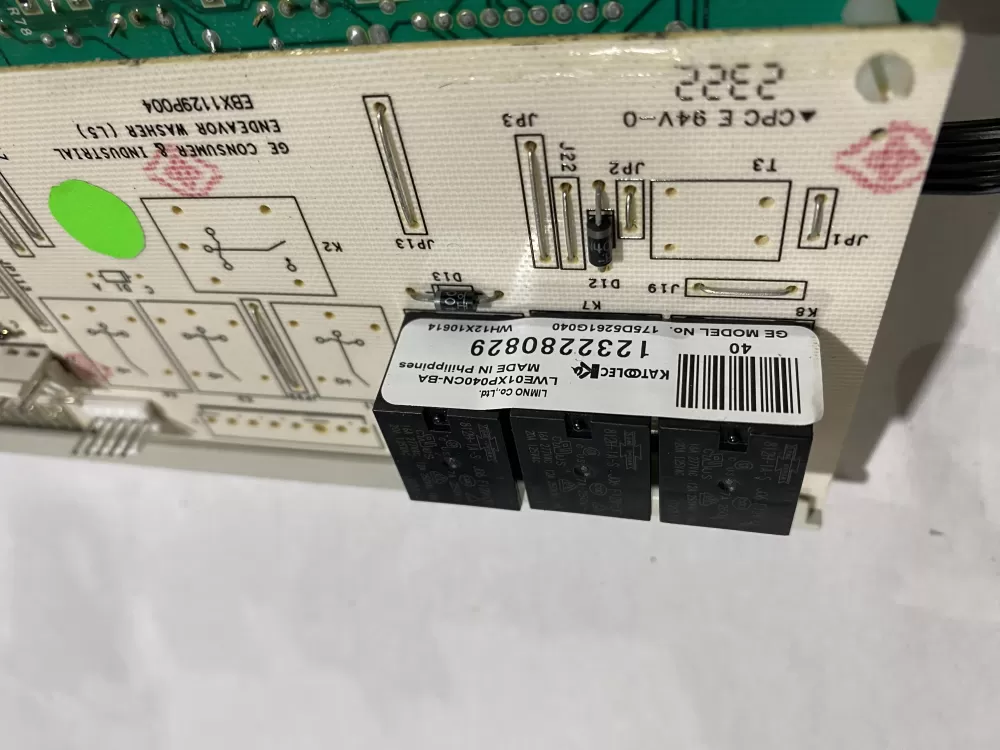 GE 175D5261G040 EBX1129P004 WH12X10614 Washer Control Board AZ173959 | BK734