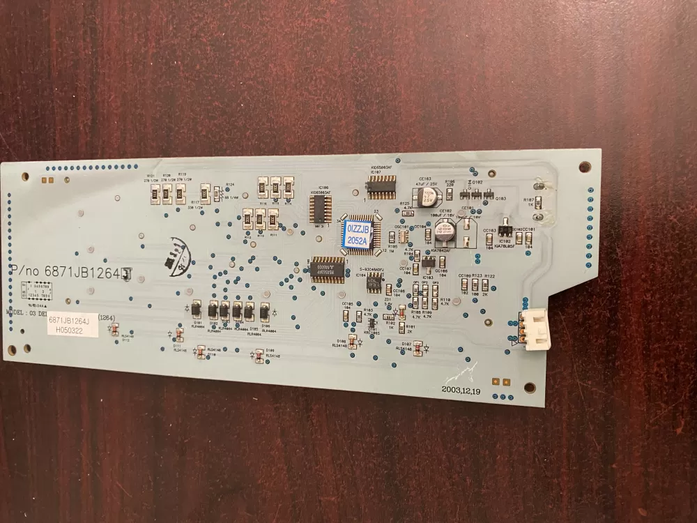 LG 6871JB1264J Refrigerator Control Board Dispenser Display AZ35971 | BK346
