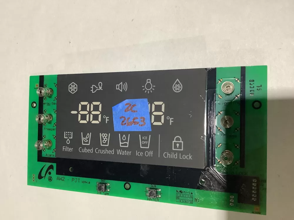 Samsung DA41-00540J Refrigerator Display Control Board Display AZ177875 | ZC2653
