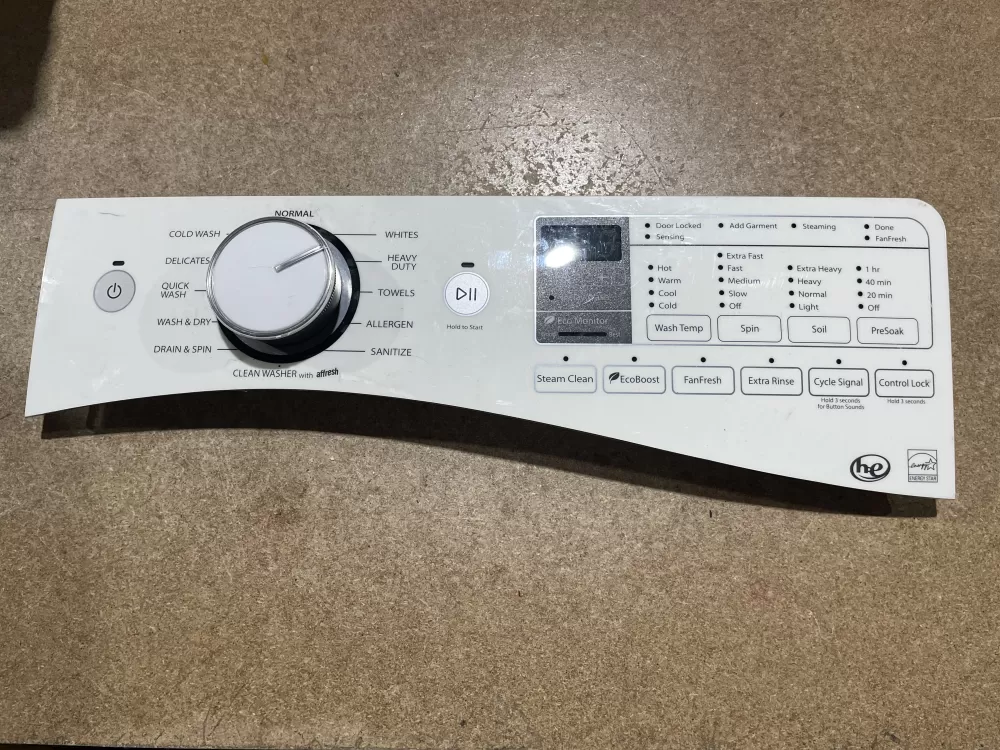 Whirlpool W10433090 W10750481 W10814583 PS11723082 Washer Control Panel