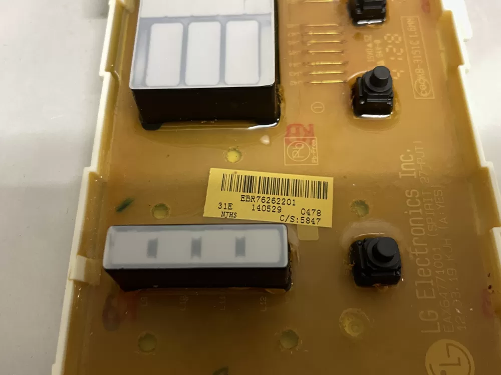 LG EBR76262201 EBR75446006 Washer Control Board AZ207796 | Wmv920
