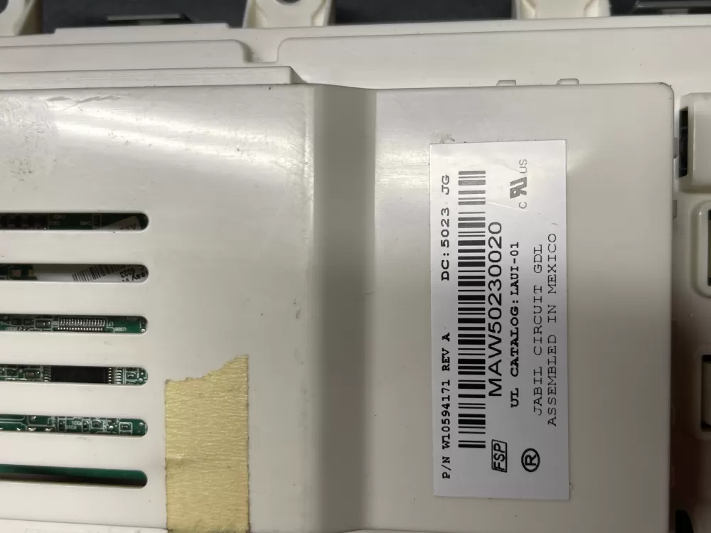 Whirlpool W10594171 interface Board AZ36673 | Wm391