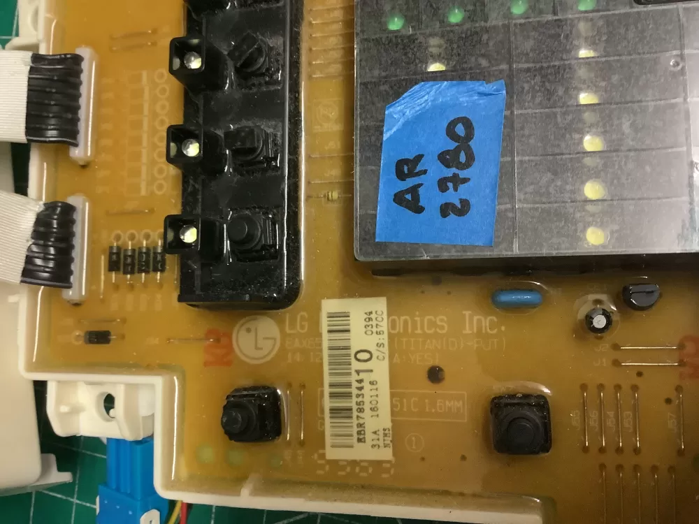 LG EBR78534410 Washer Control Board Display AZ199583 | AR2780