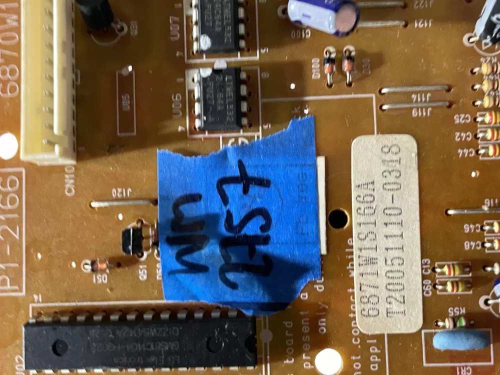 LG 6871W1S166A Microwave Control Board AZ197920 | Wm2757
