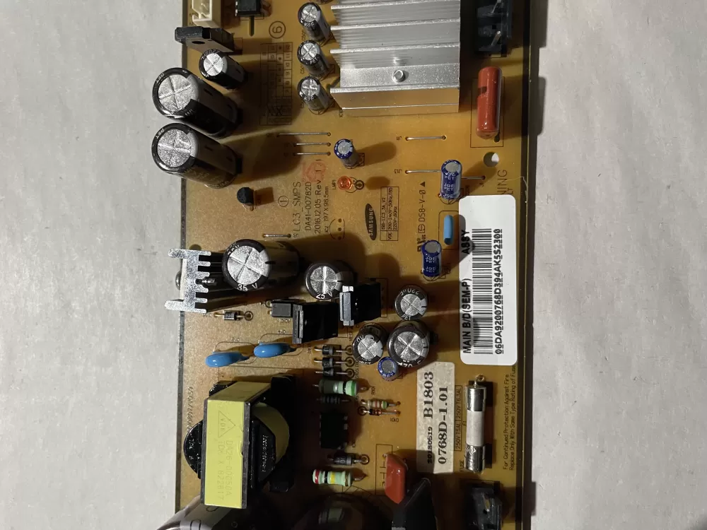 Samsung DA92 00768D Refrigerator Control Board Inverter AZ202100 | KM2582