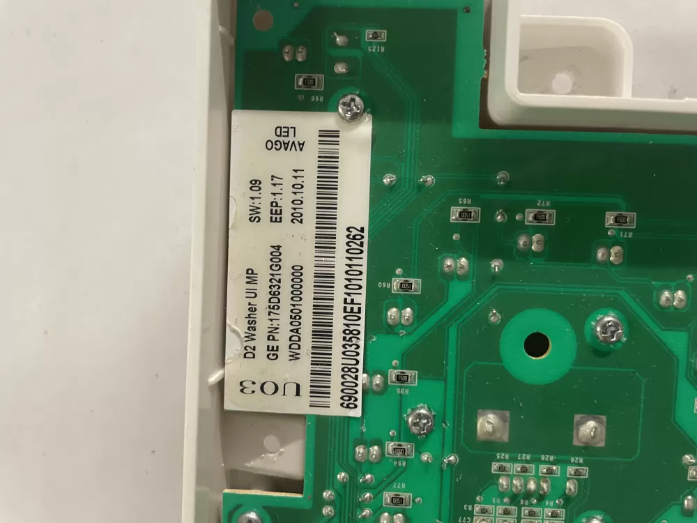 GE 175D6321G004 WH12X10482 Washer Control AZ121655 | KMV118