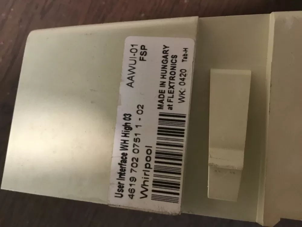 Whirlpool 461970207511 02 Washer Control Board Panel AZ38663 | NRV381