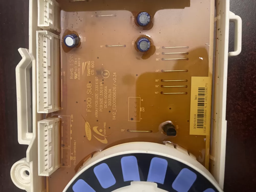 Samsung DC92 01311H Washer Control Board AZ97245 | KMV152