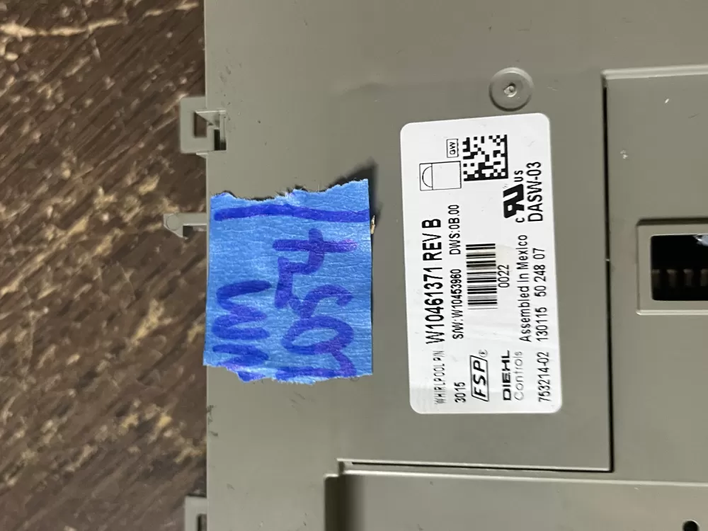 Whirlpool Kenmore W10352583 Dishwasher Control Board AZ57132 | Wm2054