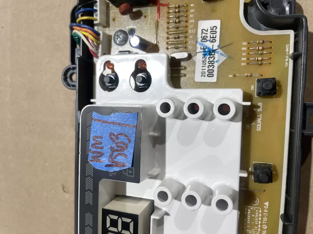 Samsung DC92-00383B Washer Control Board AZ63048 | Wmv563