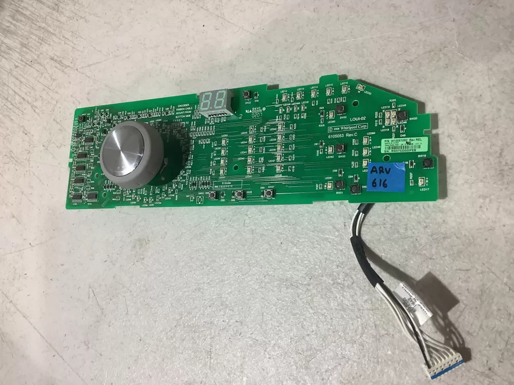 Whirlpool Maytag AP6014796 W10051092 Washer Control Board AZ200095 | ARV616