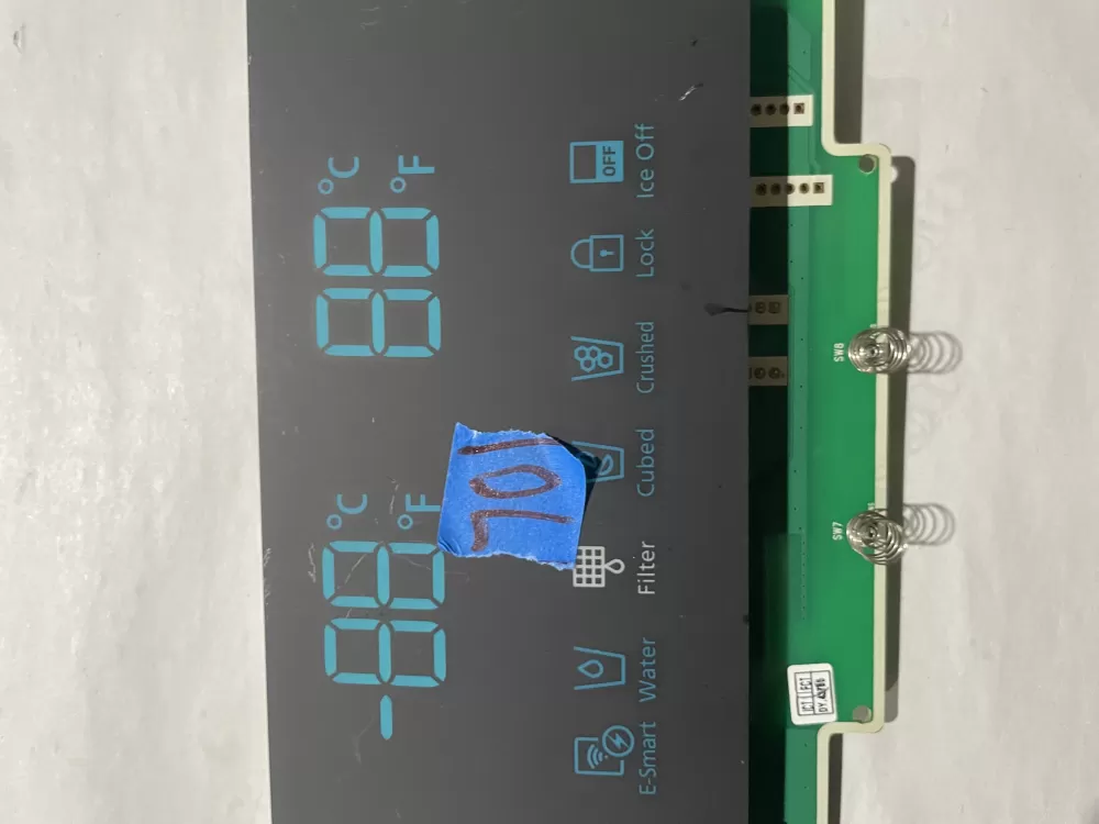 Samsung DA92 00597A Refrigerator Control Board Display AZ207594 | KM70