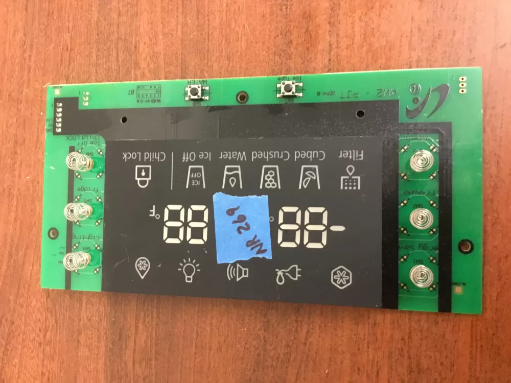 Samsung DA41-00540J Refrigerator Control Board Display AZ34646 | NR269
